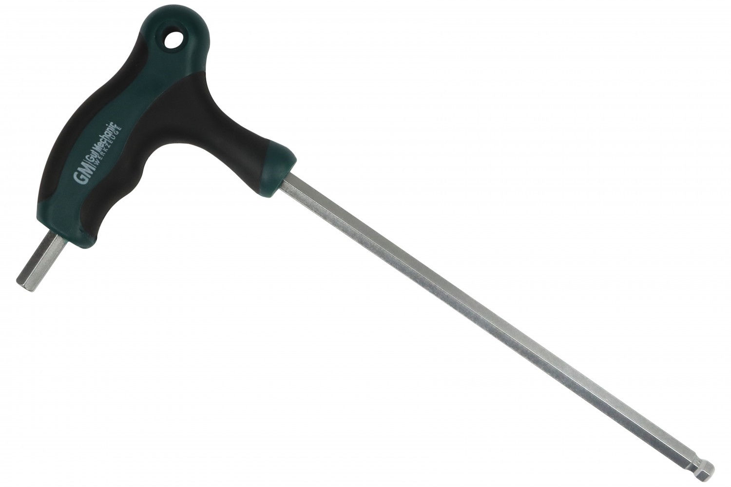КЛЮЧ ШЕСТИГРАННИЙ Т-ПОДІБНИЙ HEX 6MM (H6) З КУЛЬКОВИМ ЗАКІНЧЕННЯМ